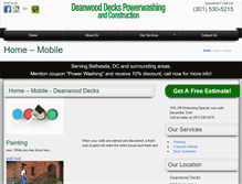 Tablet Screenshot of deckcontractorbethesda.com